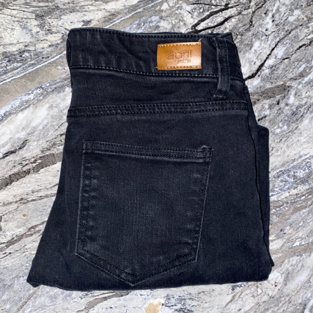 april jeans Black Ripped Skinny Jeans Size 7